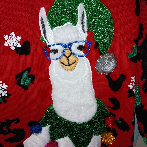 Lama Xmas tunic nwt - Picture 2 of 5